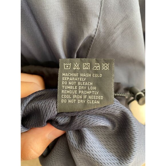 New Balance Mens 2XL Blue Hooded Lightweight Windbreaker Jacket Polyester - Picture 6 of 7